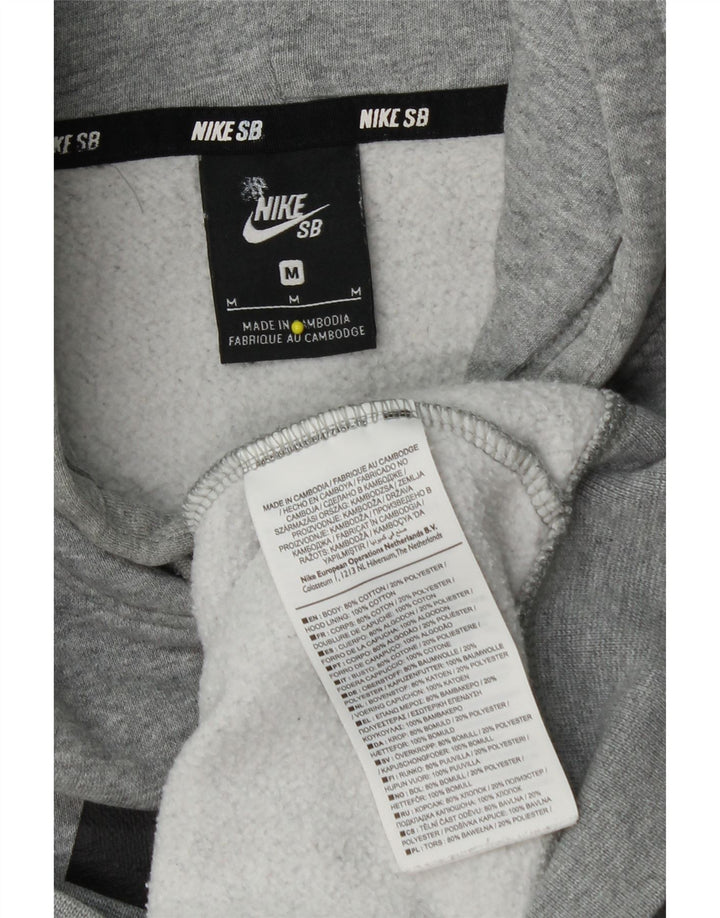Nike Herren-Kapuzenpullover mit Grafik, mittelgraue Baumwolle