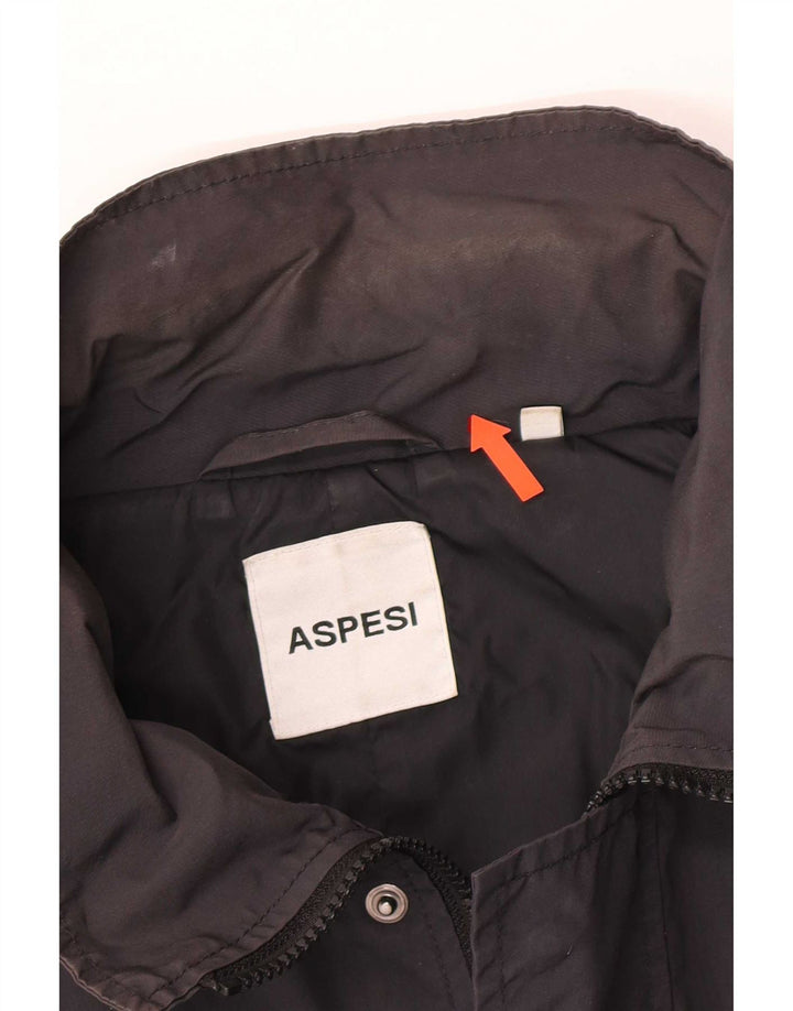 Aspesi Damen Utility-Jacke UK 18 XL Marineblau Polyamid