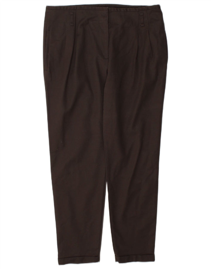 Zara Damen Pegged Chino-Hose, Größe L, W34, L27, Braun