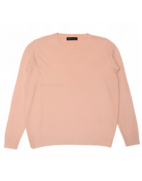Marks & Spencer Damen-Pullover, übergroß, U-Boot-Ausschnitt, Gr. 16, Rosa