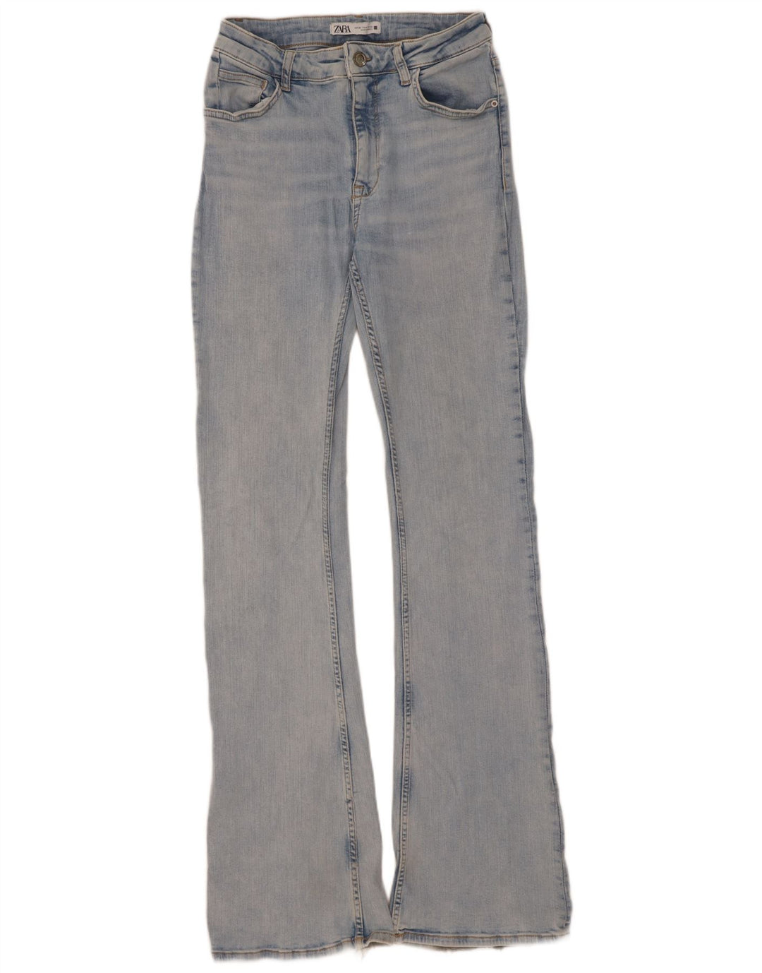 Zara Damen Schlagjeans EU 38 Small W28 L34 Blau