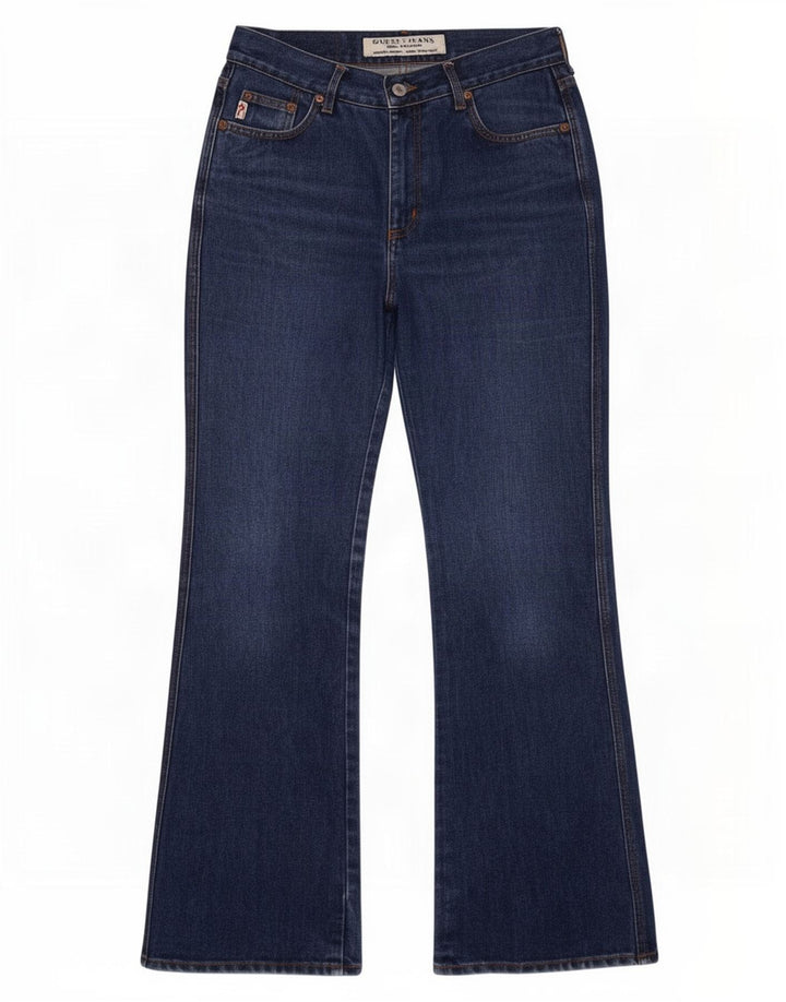 Guess Bootcut-Jeans für Damen, W30, L31, marineblaue Baumwolle