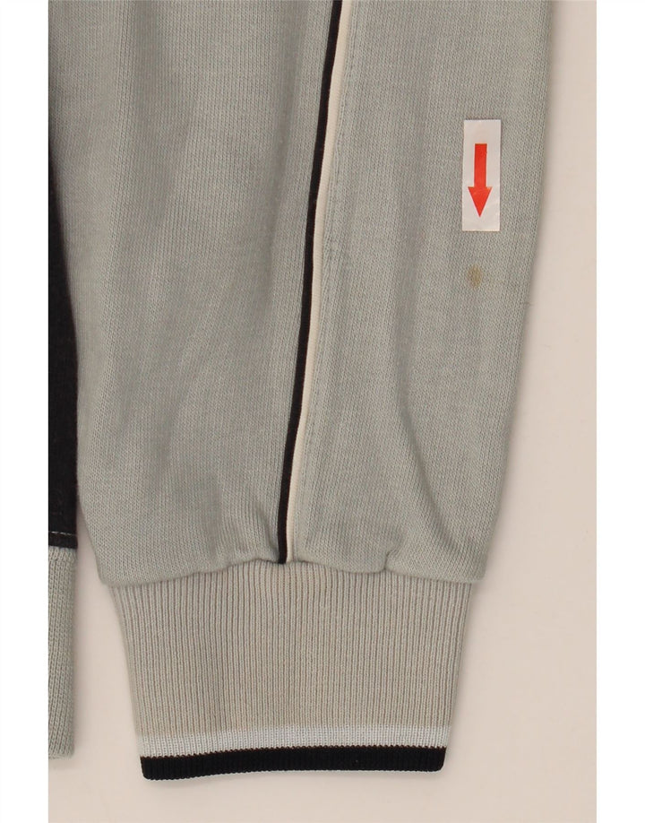 CHAMPION Herren-Trainingsanzug-Oberteil, Jacke, Größe S, Grau, Colourblock-Baumwolle