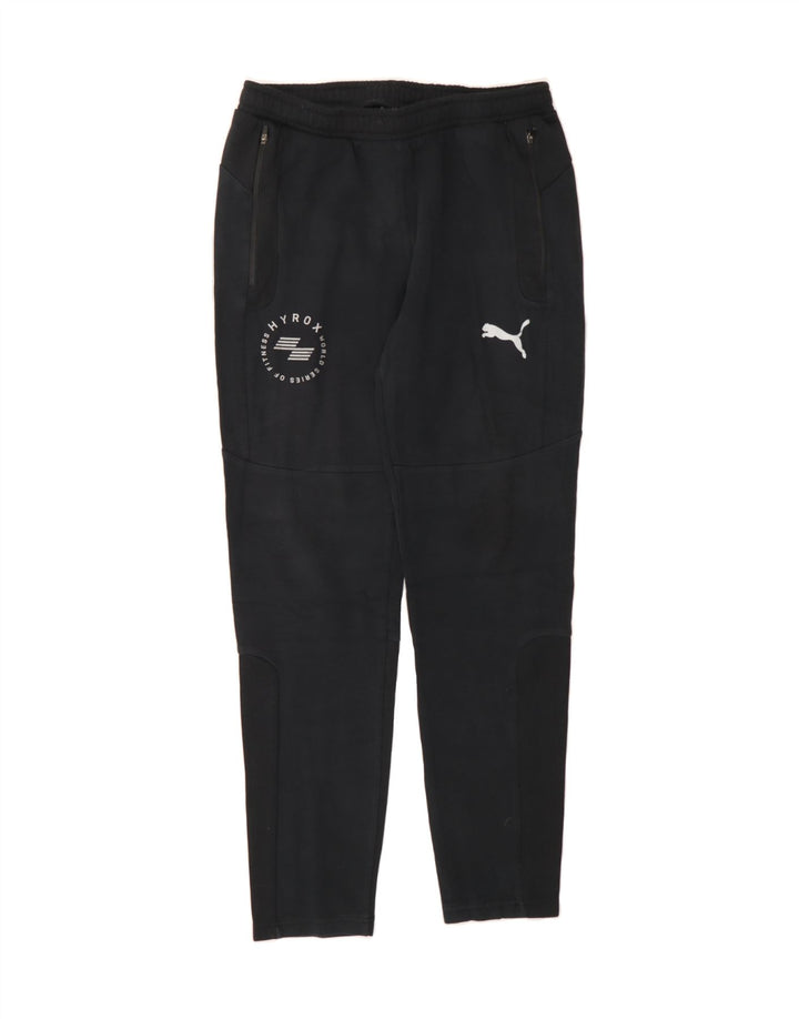 PUMA Womens Graphic Tracksuit Trousers UK 14 Medium  Black Cotton Vintage Puma and Second-Hand Puma from Messina Hembry 