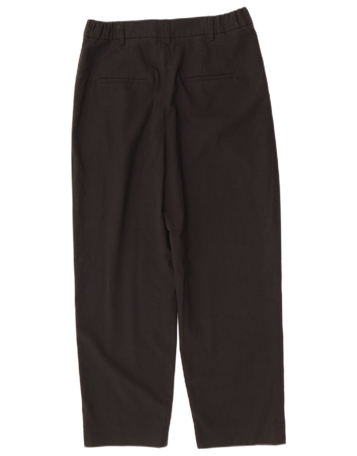 ZARA Damen Hose mit Zapfen, kurz geschnitten, Größe S, W26, L25, Schwarz