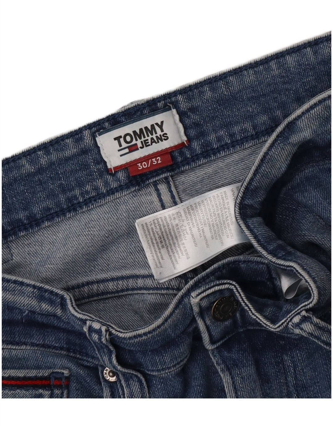 Tommy Hilfiger Herren Stanton Slim Jeans W30 L32 Blaue Baumwolle