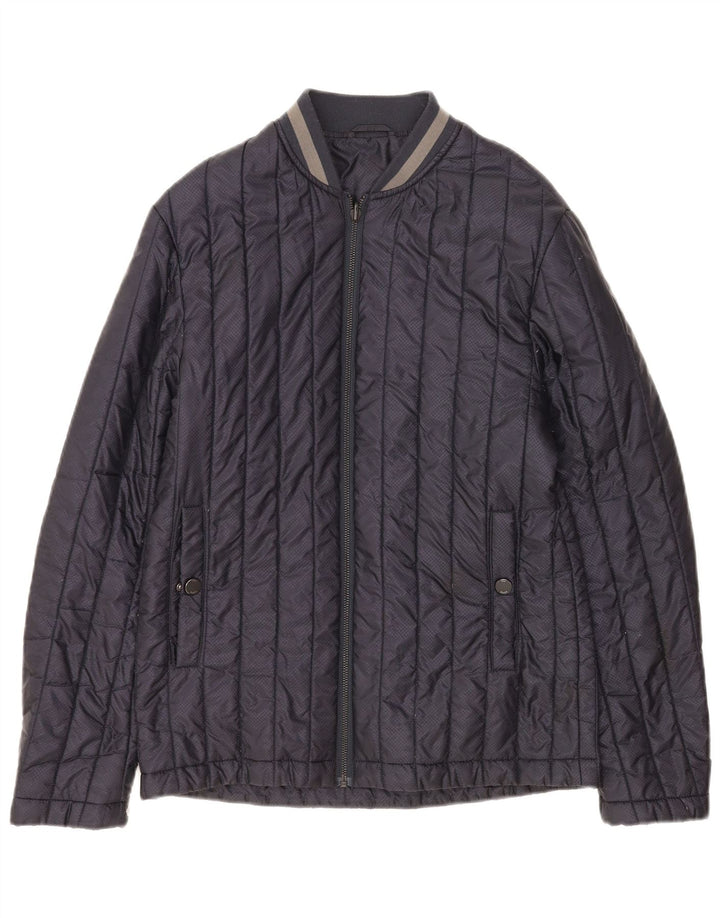 Ted Baker Damen-Übergröße, wattierte Jacke, Größe 2, klein, Marineblau