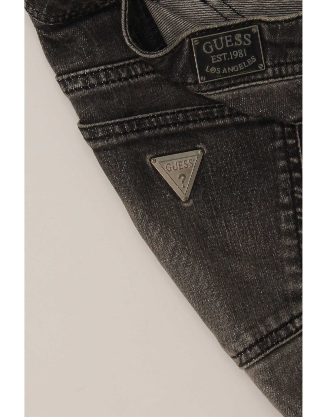 Guess Damen Foxy Skinny Jeans W38 L27 Grau