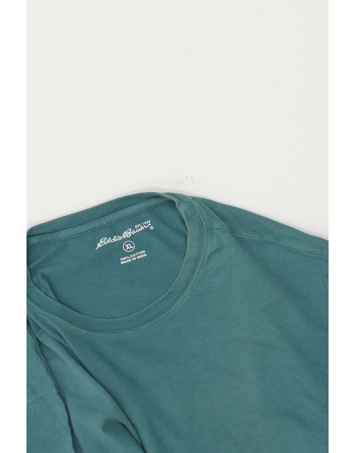 EDDIE BAUER Mens T-Shirt Top XL Blue Cotton Vintage Eddie Bauer and Second-Hand Eddie Bauer from Messina Hembry 