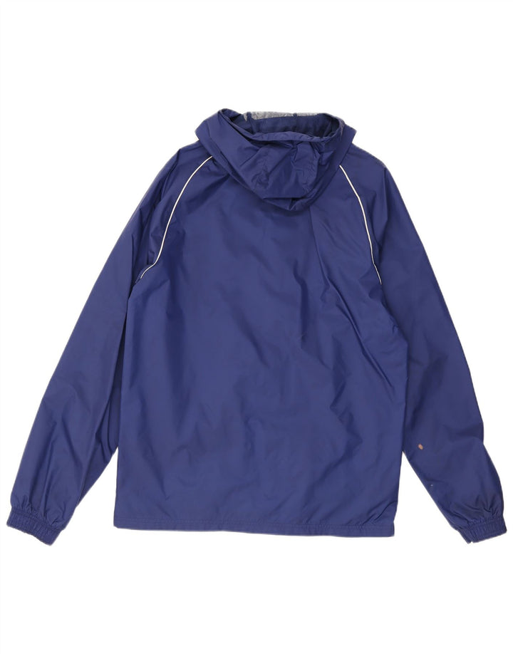 Adidas Herren Graphic Hooded Rain Jacket UK 36 Kleines blaues Nylon