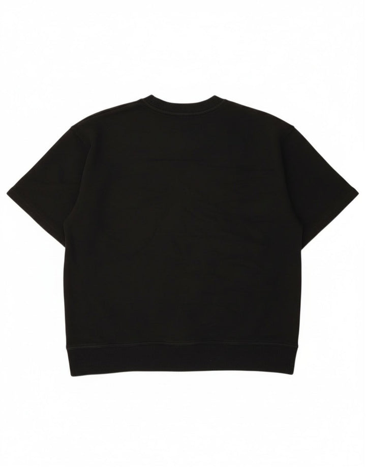 Zara Herren T-Shirt Top Small Schwarz Baumwolle