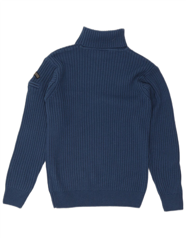 Arizona Rollkragenpullover für Damen, Gr. 10, klein, blau, Polyacryl