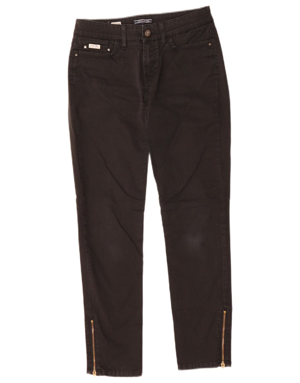 Tommy Hilfiger Damen Milan RW Slim Jeans US 4 Small W27 L27 Schwarze Baumwolle