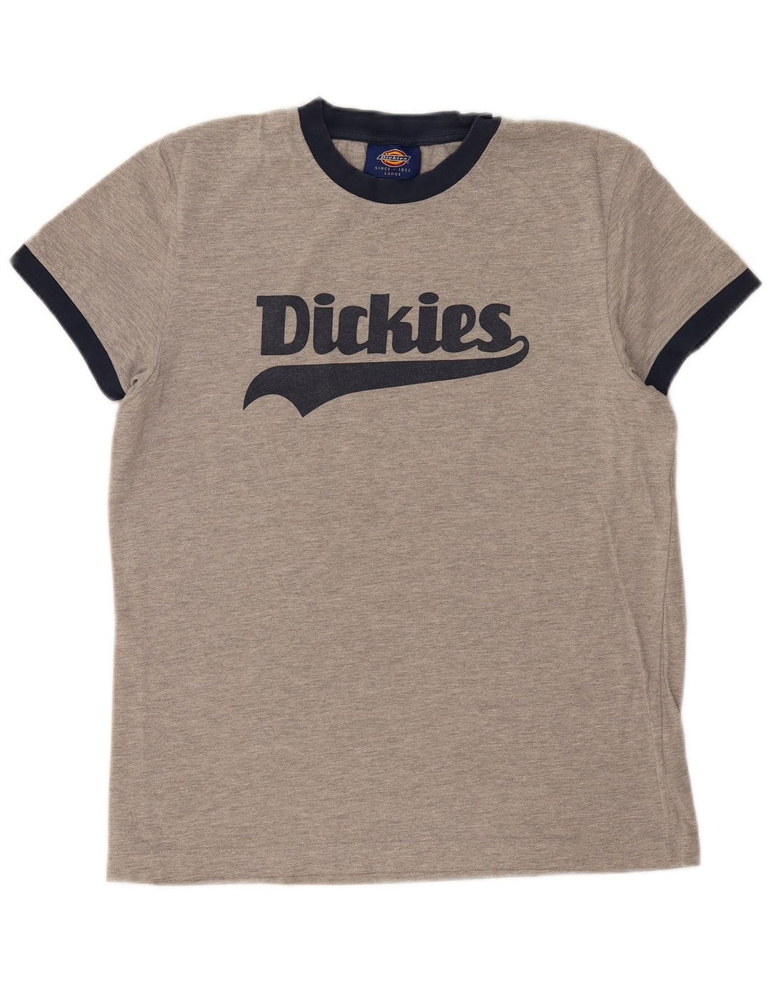 DICKIES Grafik-T-Shirt-Oberteil für Damen, UK 16, Größe L, Grau, Baumwolle