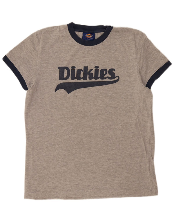 DICKIES Grafik-T-Shirt-Oberteil für Damen, UK 16, Größe L, Grau, Baumwolle