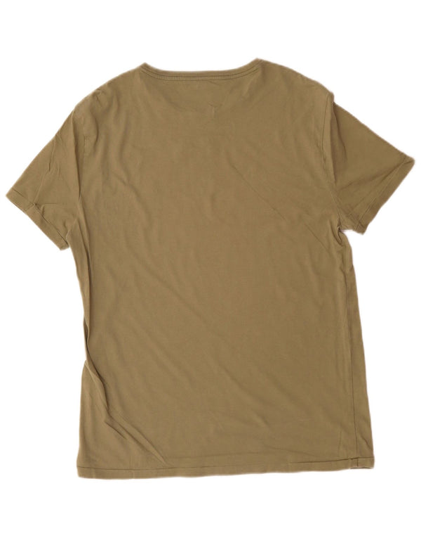 Polo Ralph Lauren Custom Slim Fit T-Shirt-Oberteil für Herren, groß, Khaki, Baumwolle