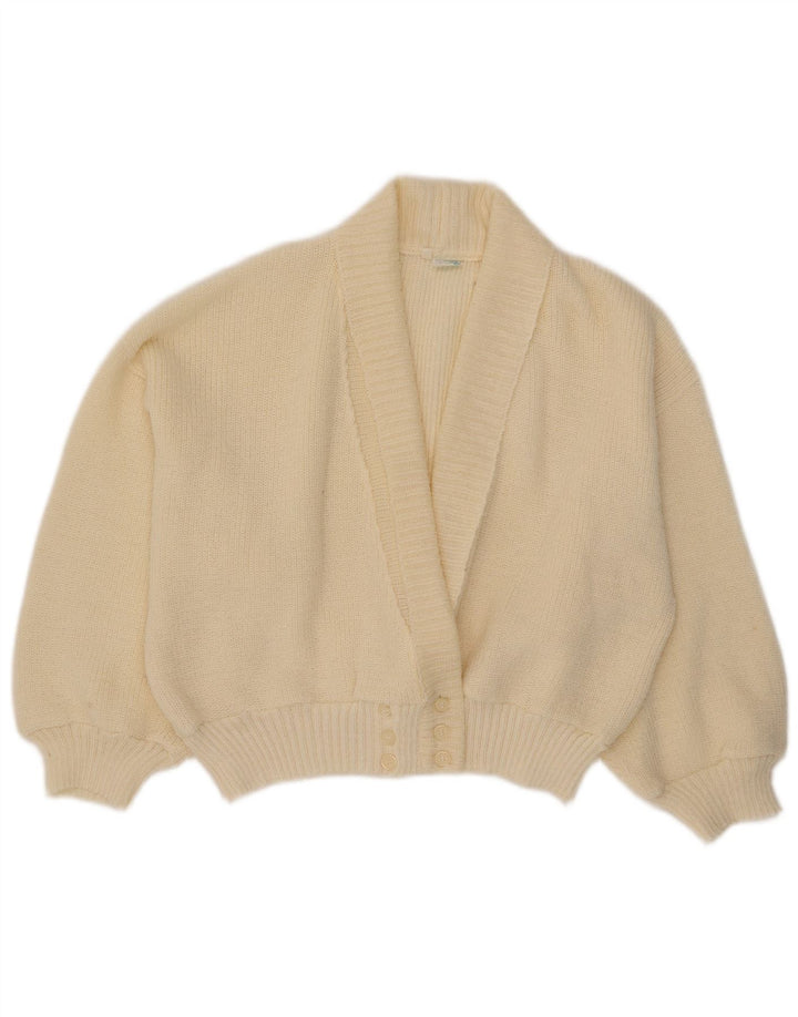 Creation Damen-Strickjacke in Übergröße, Größe 40, klein, gebrochenes Weiß, Acryl