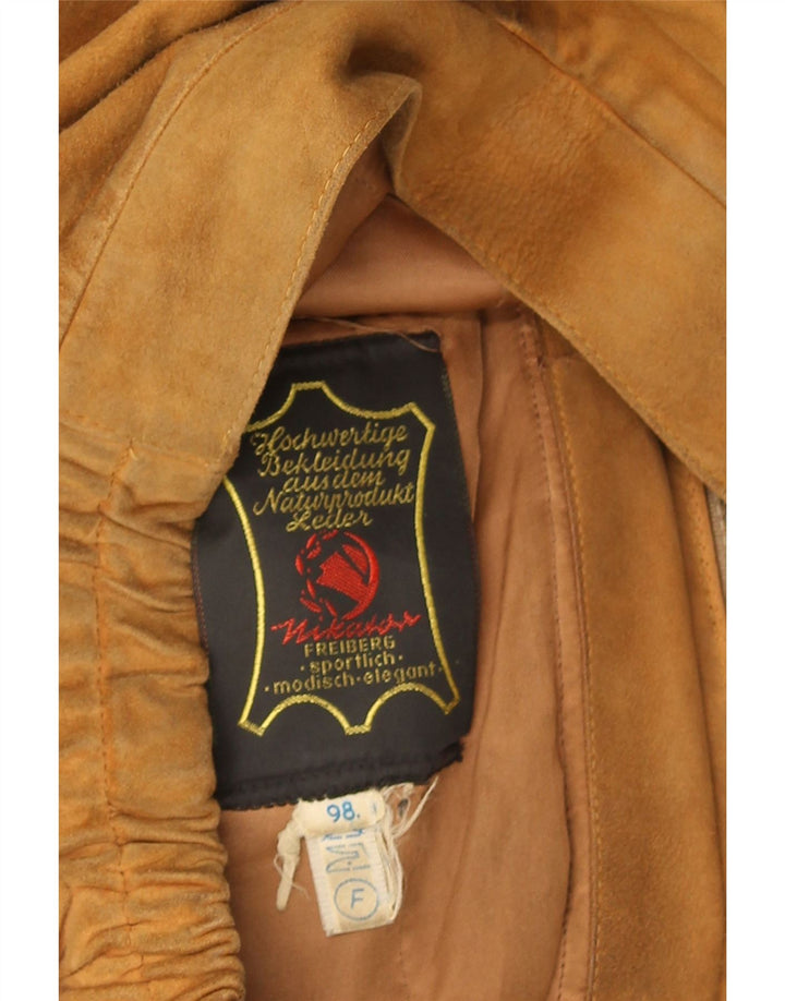 Vintage Herren Wildlederjacke UK 40 Großes braunes Leder