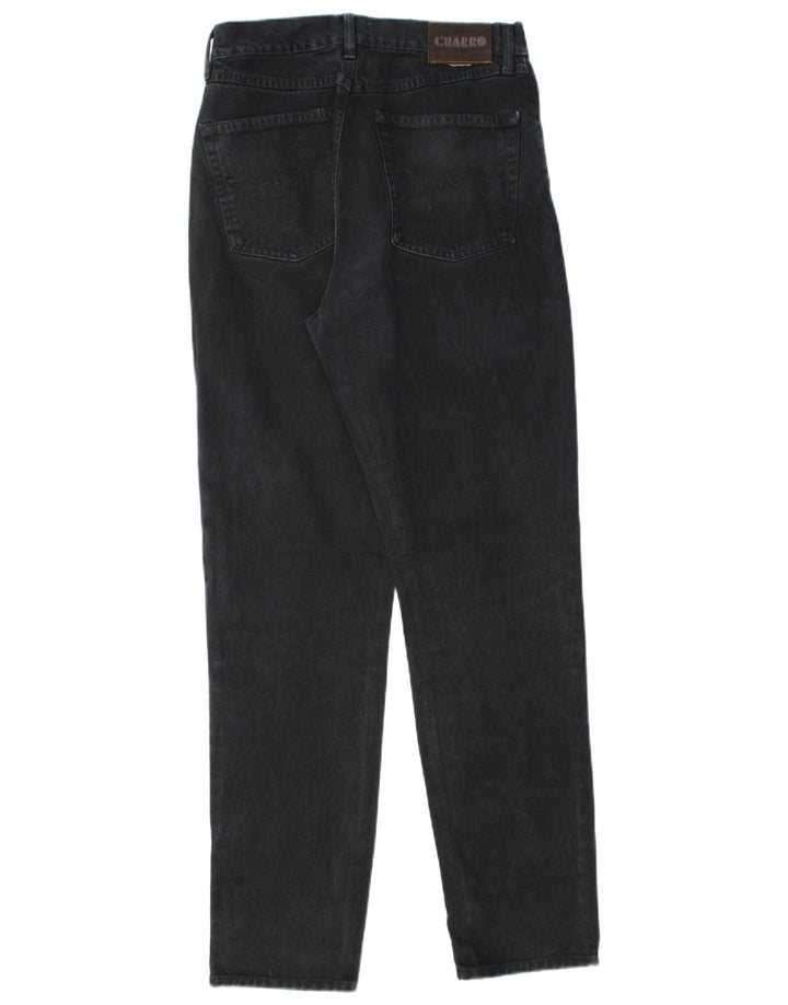 CHARRO Damen Tapered Jeans Größe 32 W32 L32 Schwarze Baumwolle
