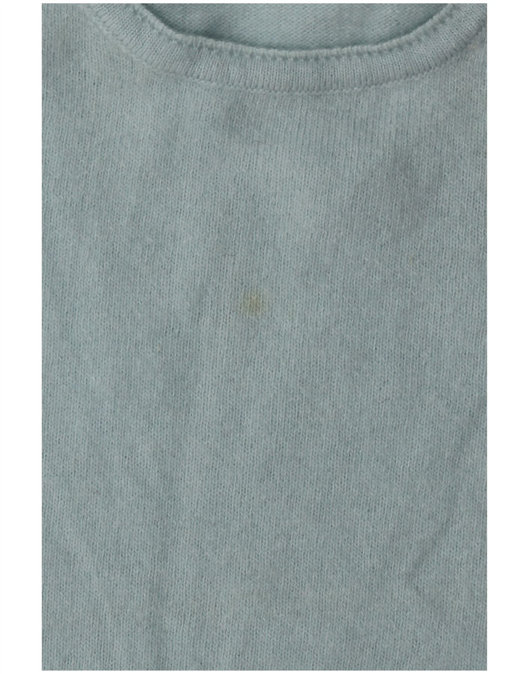 BENETTON Damen Pullover mit Rundhalsausschnitt, UK 14, Mitteltürkis