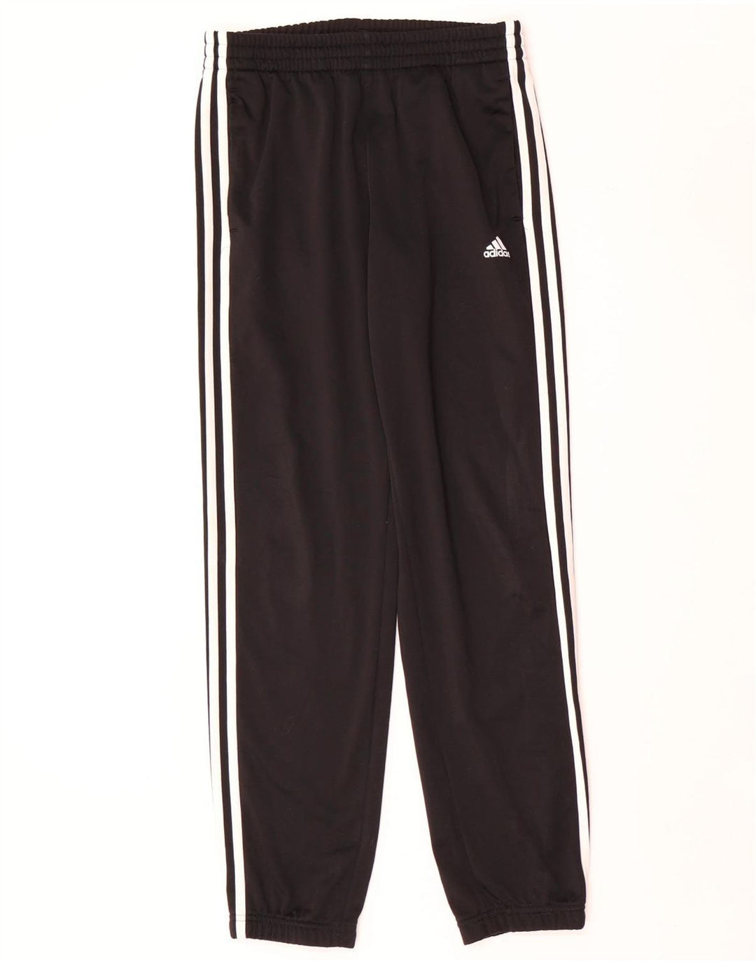 ADIDAS Jungen-Trainingshose, Jogginghose, 12–13 Jahre, schwarzes Polyester