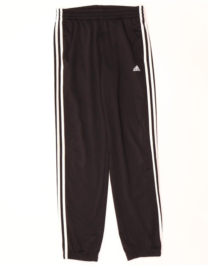 ADIDAS Jungen-Trainingshose, Jogginghose, 12–13 Jahre, schwarzes Polyester