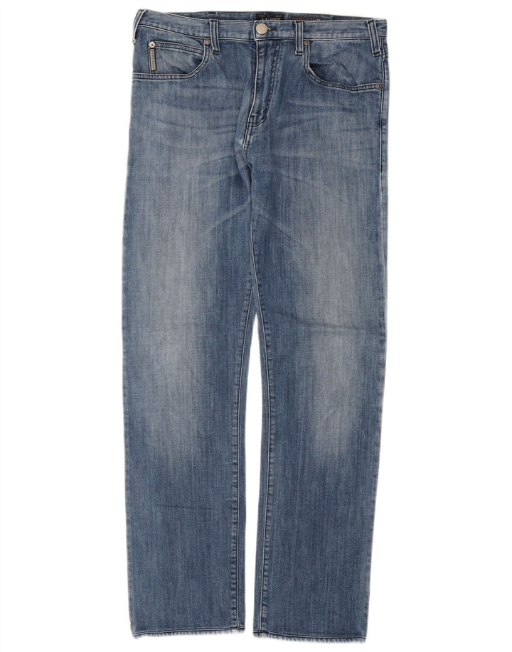 Armani Jeans Herren Regular Straight Jeans W33 L31 Blaue Baumwolle