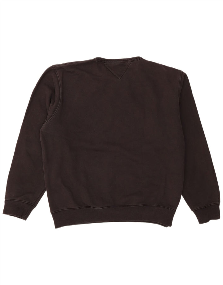 Tommy Hilfiger Herren-Sweatshirt mit Grafik, 2XL, schwarze Baumwolle
