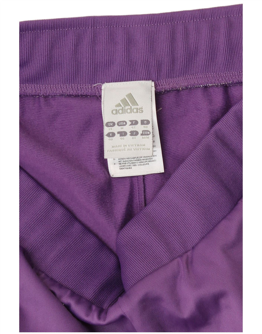 Adidas Damen Trainingshose UK 14 Medium Lila Polyester