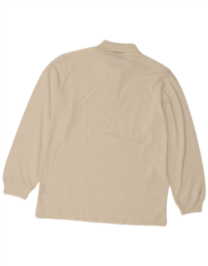 Invicta Herren-Langarm-Poloshirt aus mittelbeiger Baumwolle