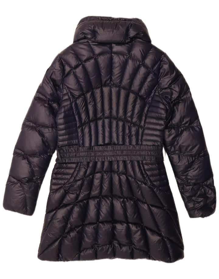 Blauer Wattierter Damenmantel UK 18 XL Marineblaues Polyester