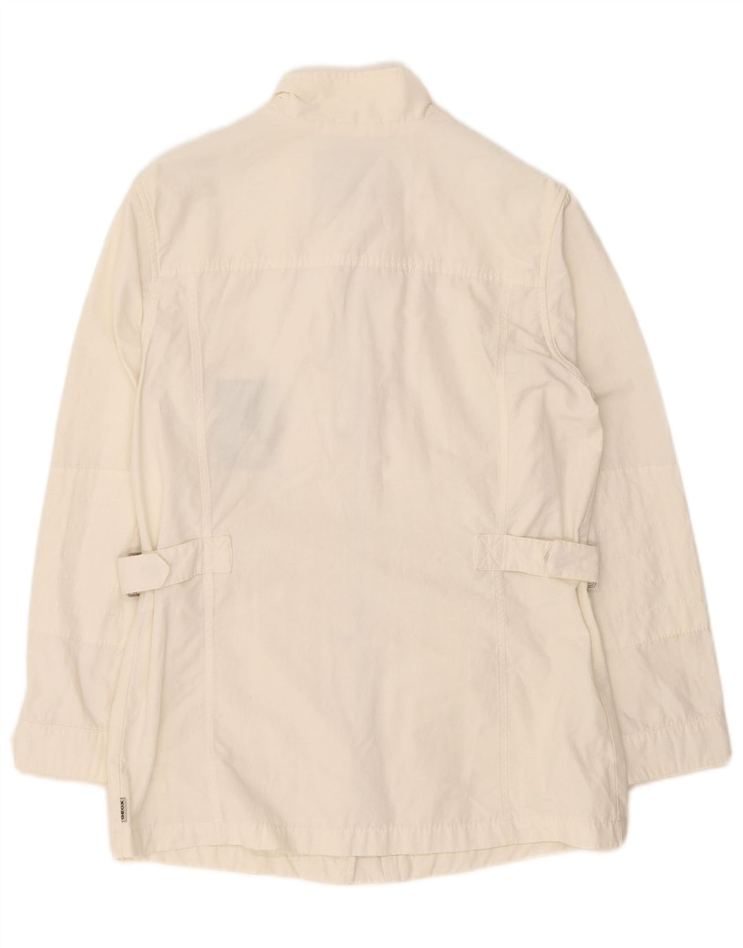 Geox Womens Respira Utility Jacke UK 12 Medium Off White Baumwolle