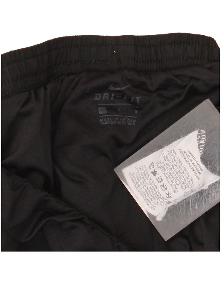 Nike Damen Dri Fit Sport Shorts UK 14 Large Schwarz Colourblock Polyester