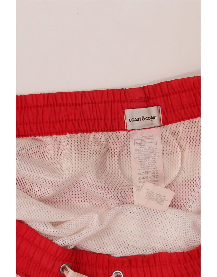 COAST Damen Badeshorts UK 18 XL Rot gestreift Polyester
