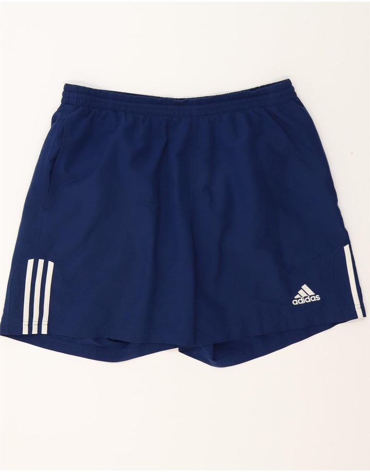 ADIDAS Herren Sport Shorts XL Marineblau Polyester