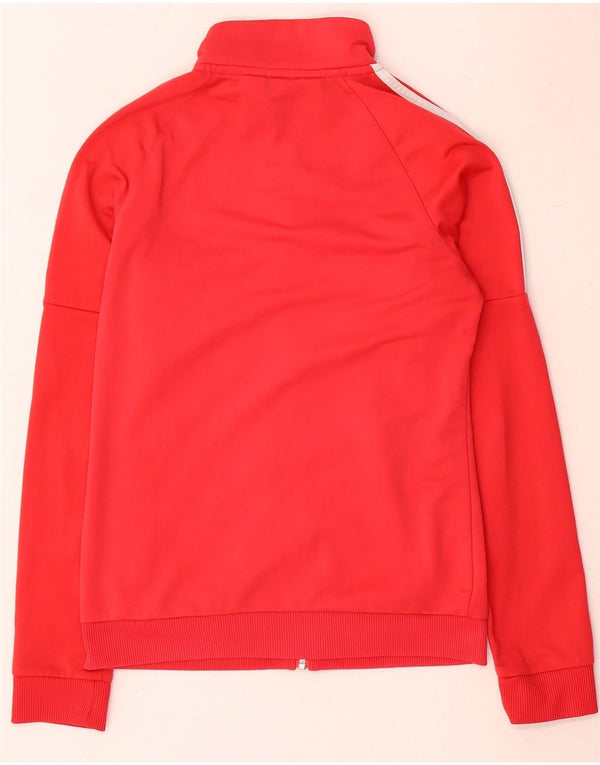 Adidas Damen Trainingsanzug Top Jacke UK 8/10 Small Rot Polyester