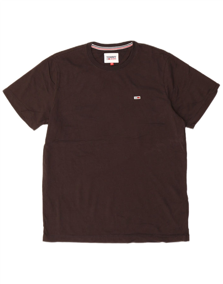 TOMMY HILFIGER Herren T-Shirt Top Medium Schwarz Baumwolle