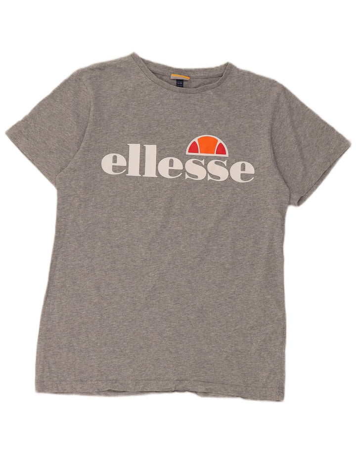 Ellesse Womens Graphic T-Shirt Top UK 8 Small Grau
