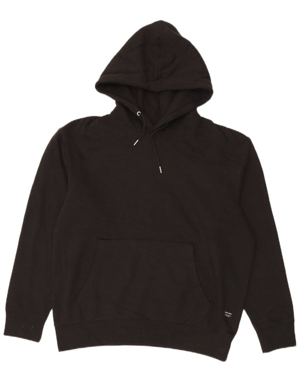 Jack & Jones Herren Kapuzenpullover XL Schwarz Baumwolle