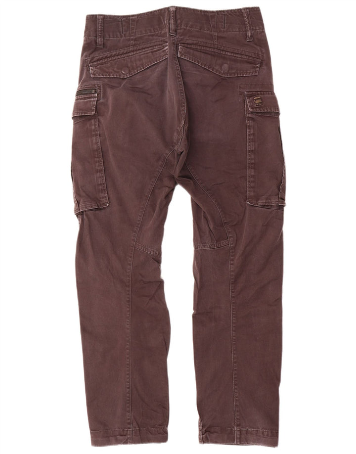 G-Star Gerade Herren-Cargohose W28 L30 Graue Baumwolle