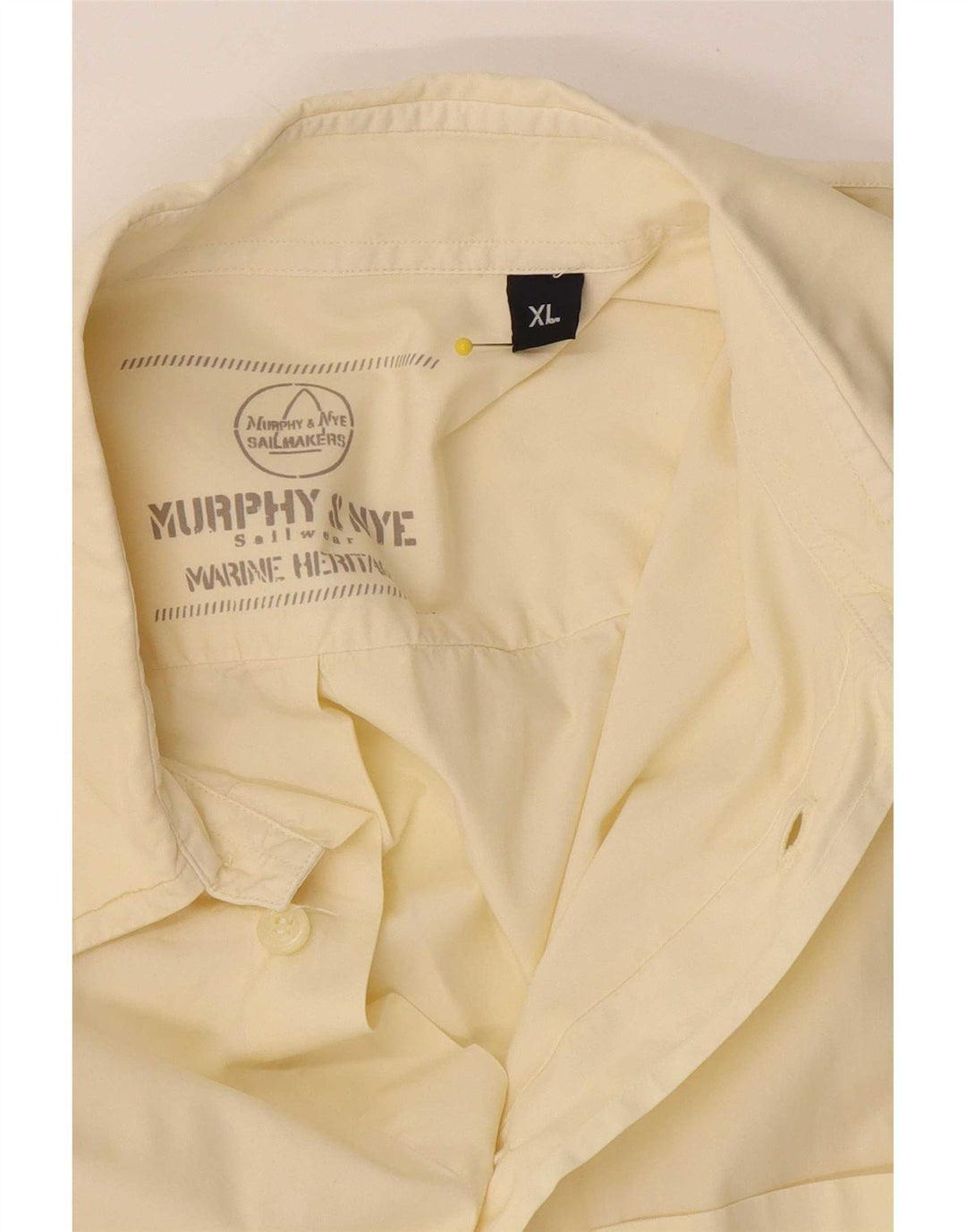 Murphy & Nye Herren Kurzarmhemd XL Gelb
