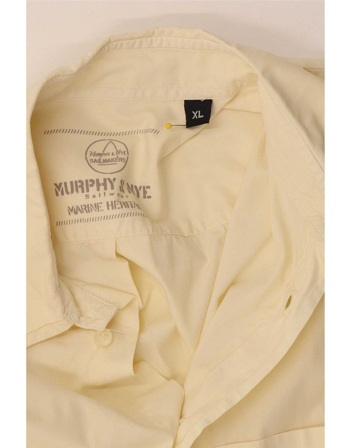 Murphy & Nye Herren Kurzarmhemd XL Gelb