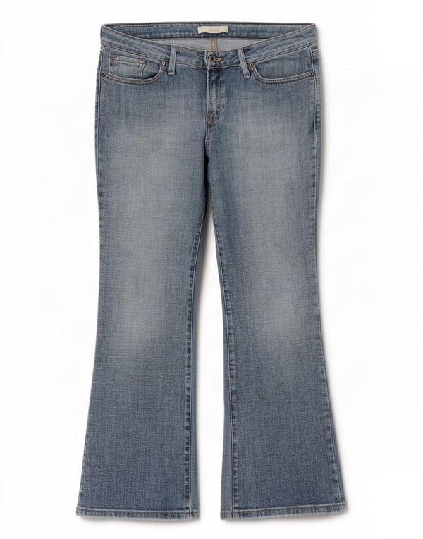 Levi's Damen 545 Low Bootcut Jeans US 10 Large W34 L30 Blaue Baumwolle