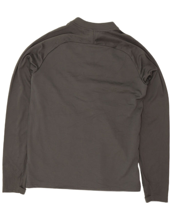 Nike Dri Fit Pullover-Trainingsanzugoberteil für Jungen, 13–14 Jahre, XL, Grau, Farbblock