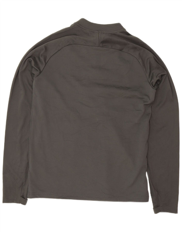 Nike Dri Fit Pullover-Trainingsanzugoberteil für Jungen, 13–14 Jahre, XL, Grau, Farbblock