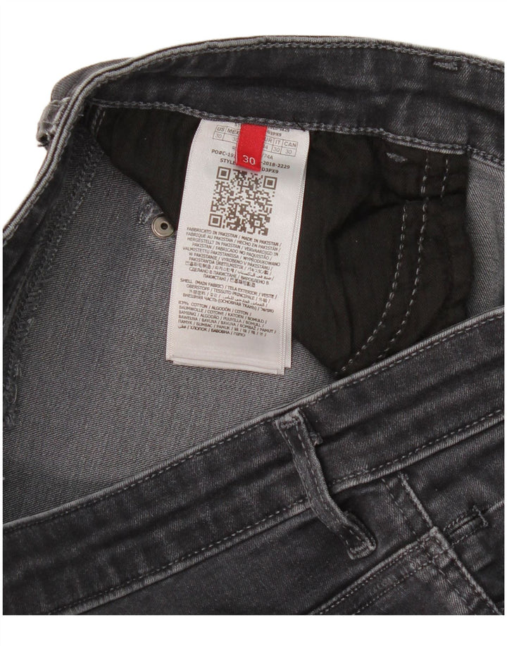Guess Damen Skinny Jeans W30 L30 Graue Baumwolle