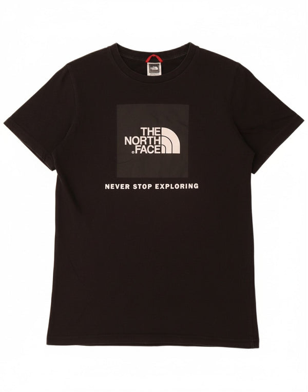 THE NORTH FACE Jungen-T-Shirt mit Grafik, 14–15 Jahre, XL, schwarze Baumwolle