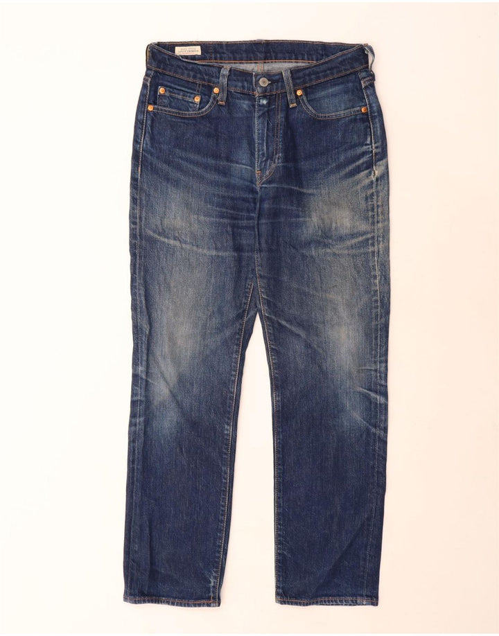 LEVI'S Herren 514 Straight Jeans W30 L30 Blaue Baumwolle