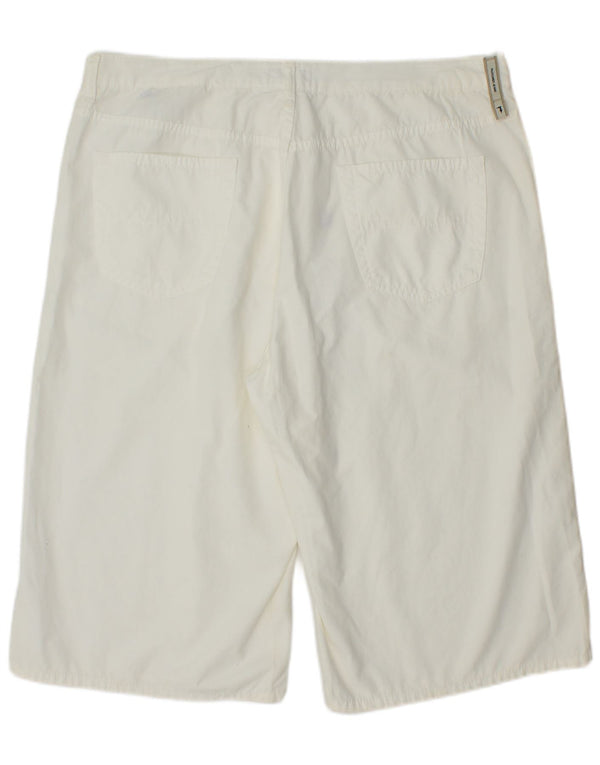 TRUSSARDI Herren Freizeitshorts IT 56 3XL W36 Weiße Baumwolle