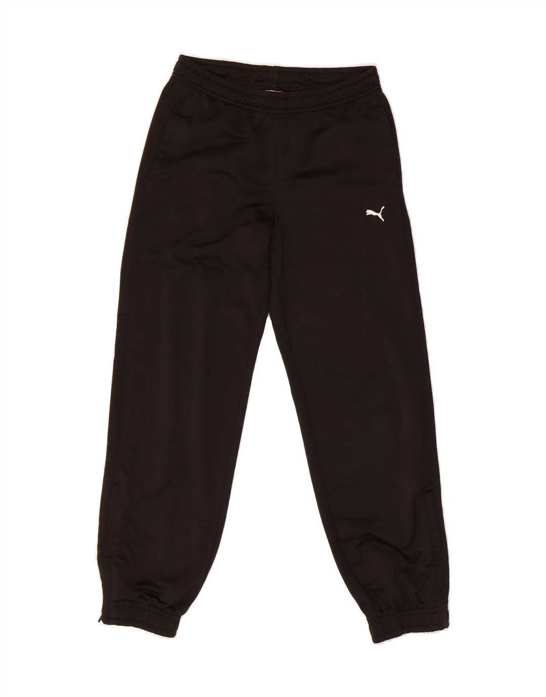 PUMA Boys Graphic Tracksuit Trousers Joggers 11-12 Years  Black Polyester Vintage Puma and Second-Hand Puma from Messina Hembry 